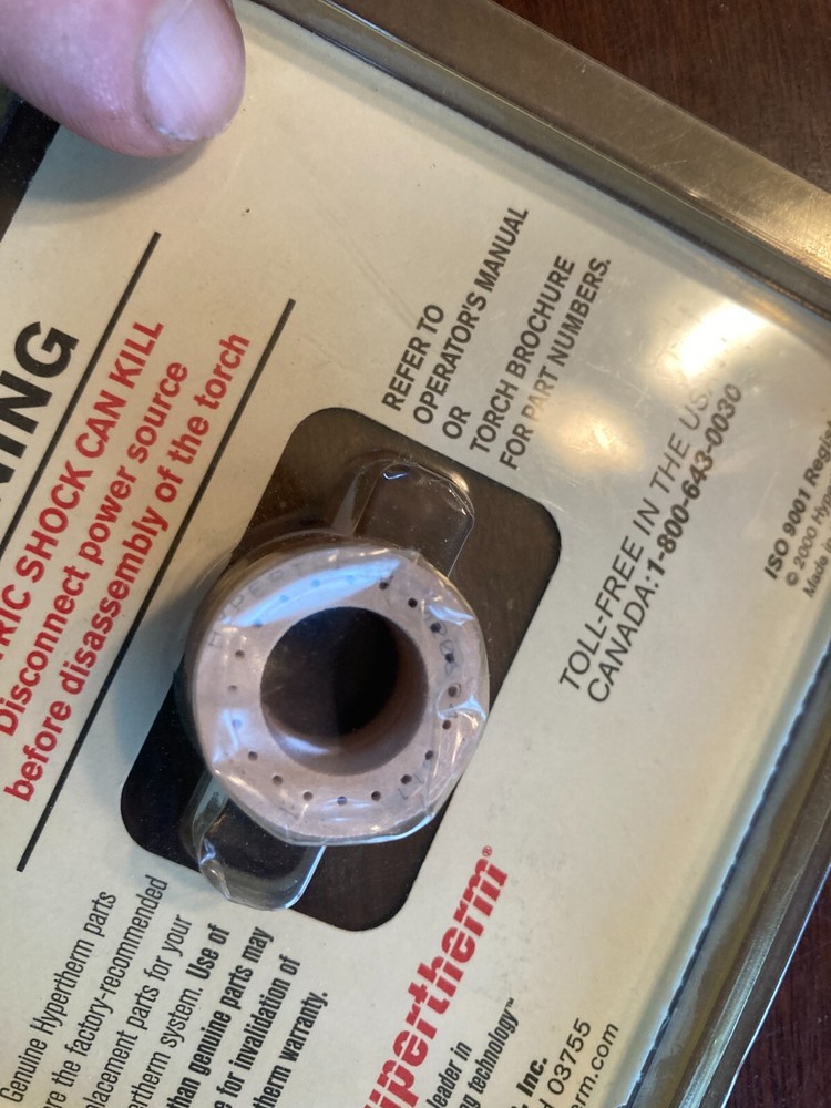 1 Hypertherm 020604 Swirl Ring Oxygen