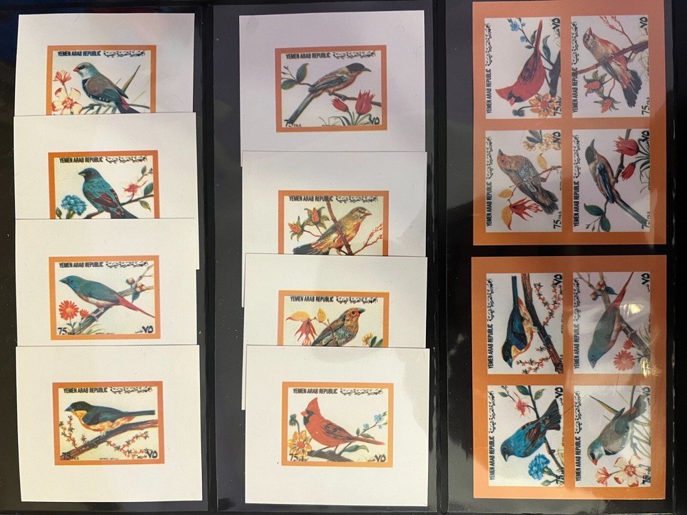 Yemen YAR Chromalin Proof Stamp Collection 158 Different! RARE!