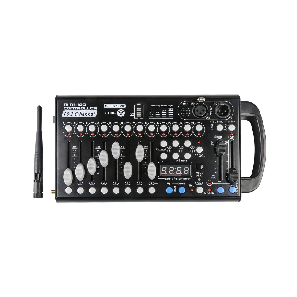 MAD OWL Built-in Battery Ultra-Thin Portable DMX512 Console 192CH programmabl...