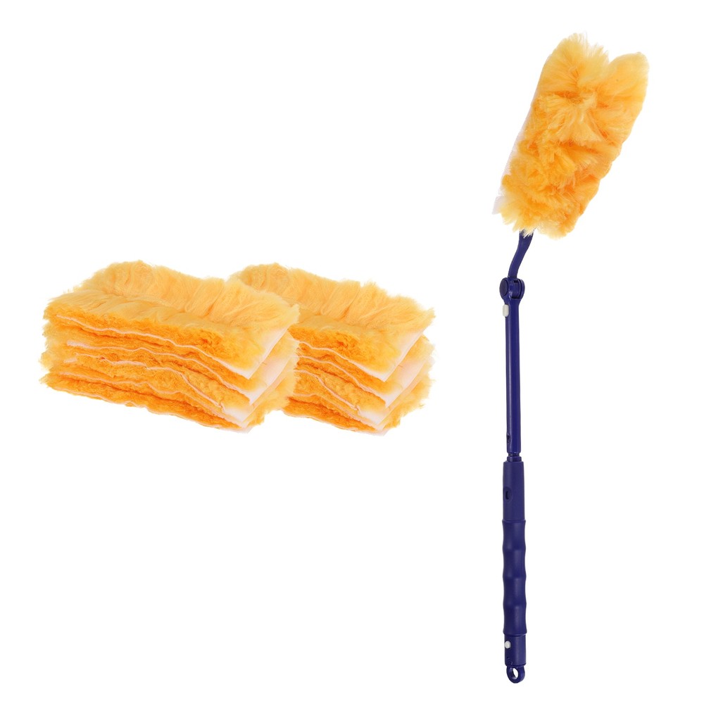 1 Count Blue Flexible Handle Refill, with 10 Yellow Dusters