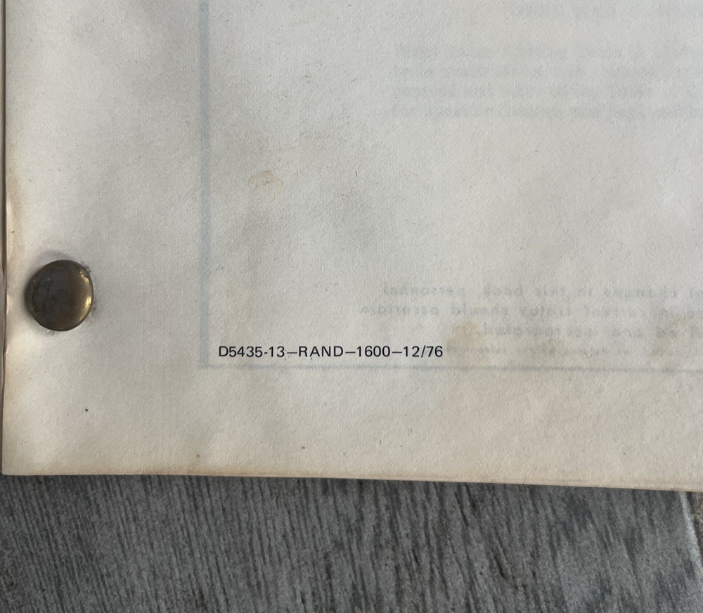 Aviation Cessna Special Tools & Support Equipment Catalog 1976 Original