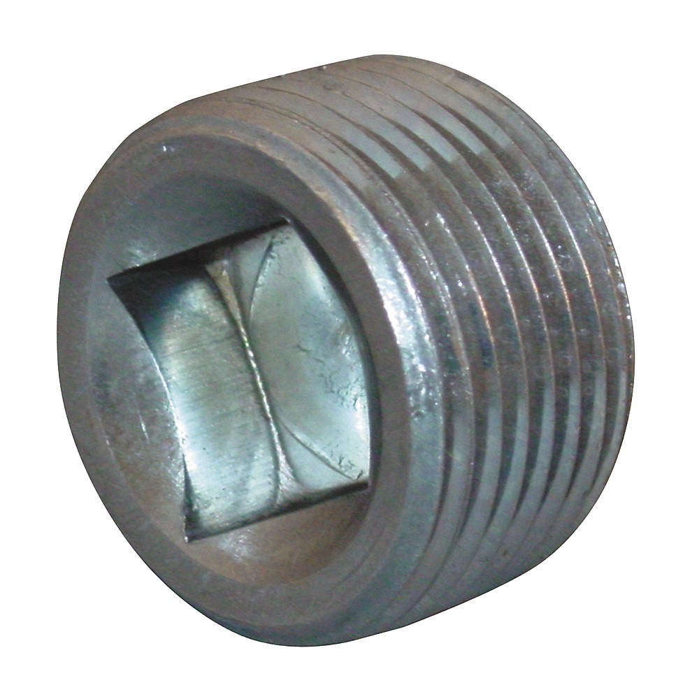 GRAINGER APPROVED 5044051 Plug, Magnetic, Steel, 1/2 in, MNPT 4CCE8