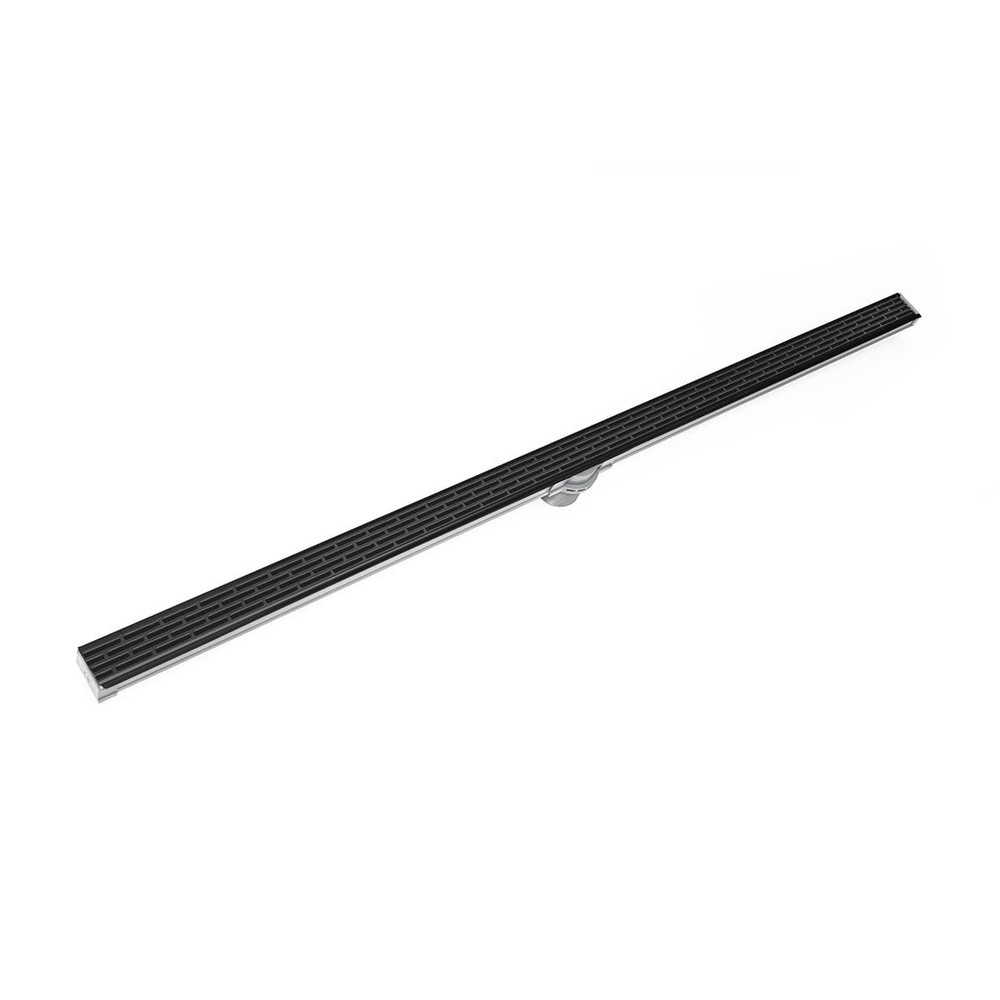 Infinity Drain SLT 3836 BK 36" SPVC Series Low Profile Complete Kit with 1