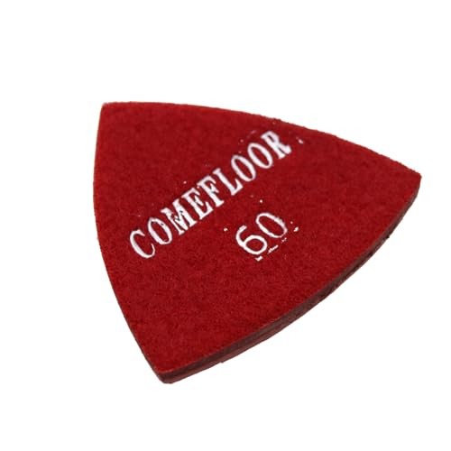 Triangular Diamond Grinding Pads for Corner Edge, 3 Inch Metal Bond Dots 60#