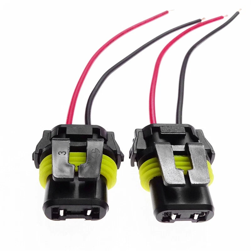 2pcs 9005 9006 Adapter Wiring Harness Socket for Headlight Fog Light Universal