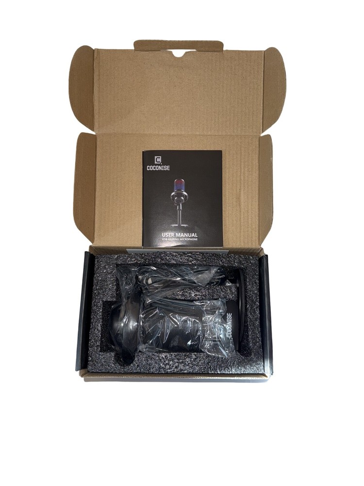 COCONISE USB RGB GAMING MICROPHONE. ME6S. Open Box