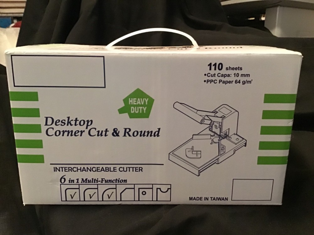 6 in 1 Desktop Corner Cut and Round Easy grip handle