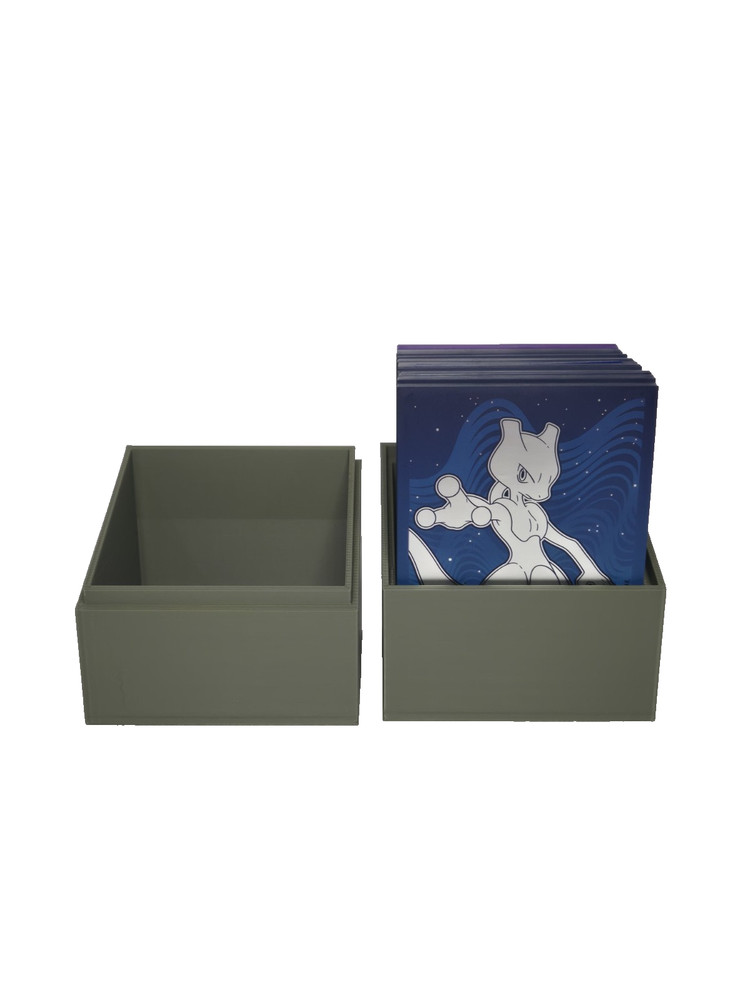 TCG Deck Box 100 Card Capacity - Olive