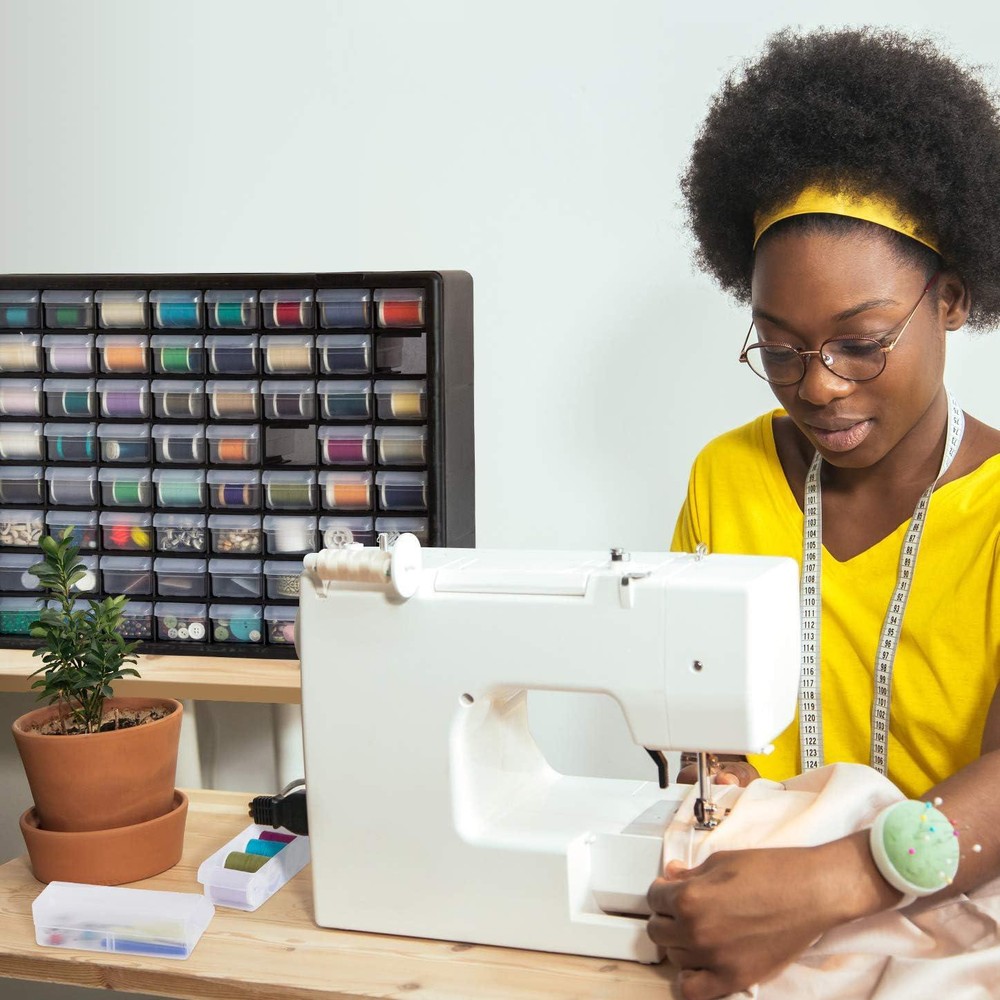 24-Compartment Drawer Bin Hardware Tool Organizer Garage Storage Plastic Cabinet