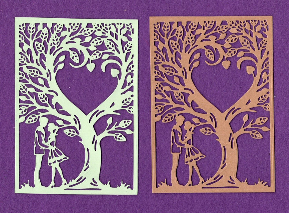 LOVE TREE die cuts scrapbook cards W