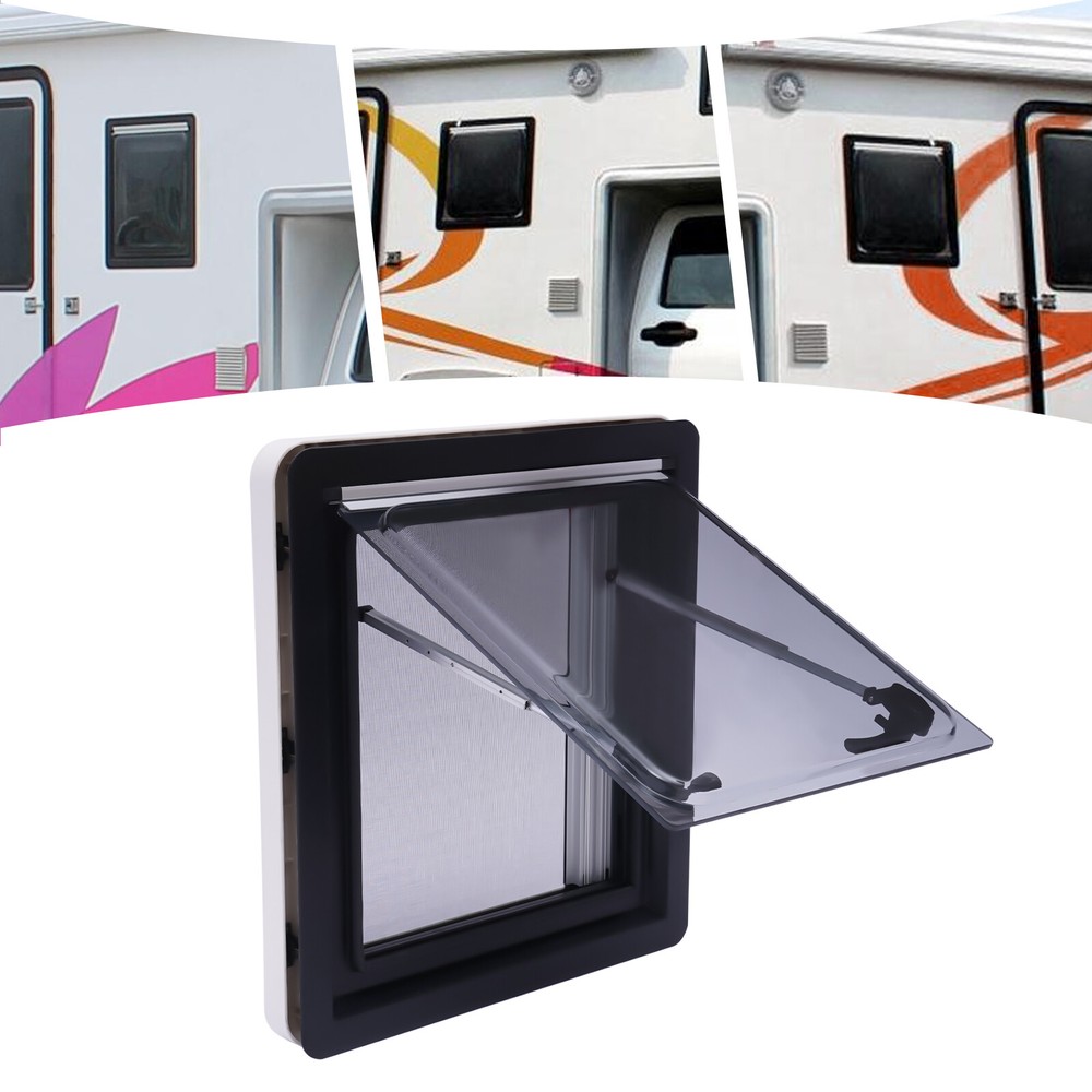 Caravan Window,Hinged Window Camper with Integrated Roller Blind and Fly Screen