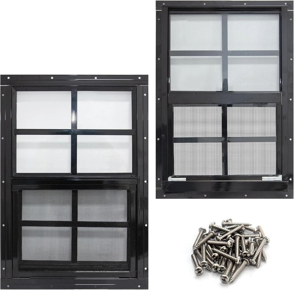Rust-Free 12x18 Shed Windows with Aluminum Frame