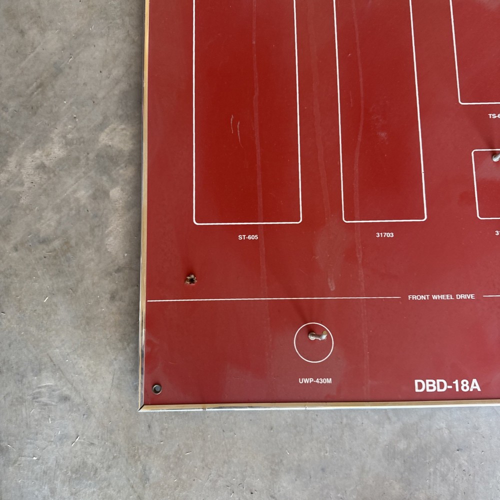 Vintage Black Hawk Hand Tools Display Advertisement Board DBD-18A