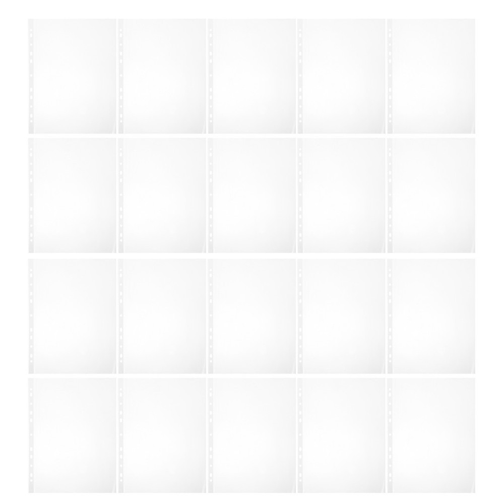 100 Pcs Bib Sheet Protector Marathon Holder Display Binder Sleeve