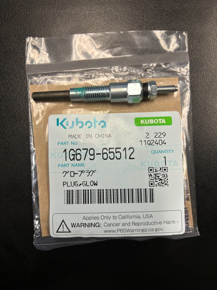 1G679-65512 Kubota Engine Glow Plug