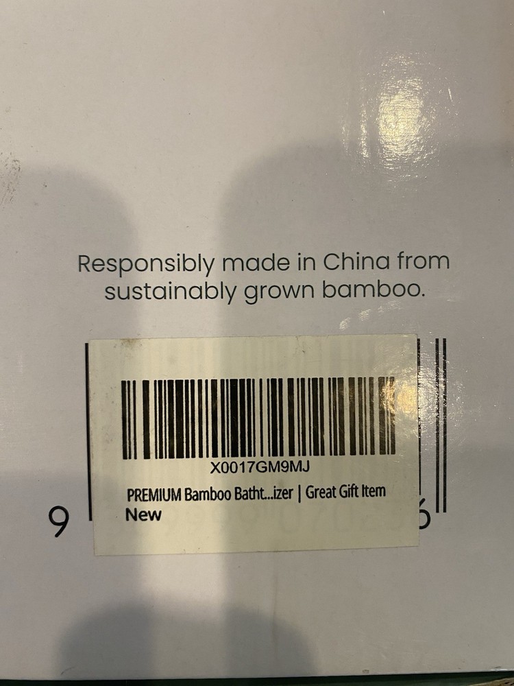 Pristine Bamboo Bath Tray- New In Box