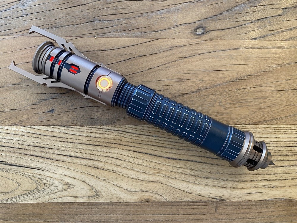 Sabertrio Daemos Custom Light Saber Installed Red Colored Ignition Button CFX