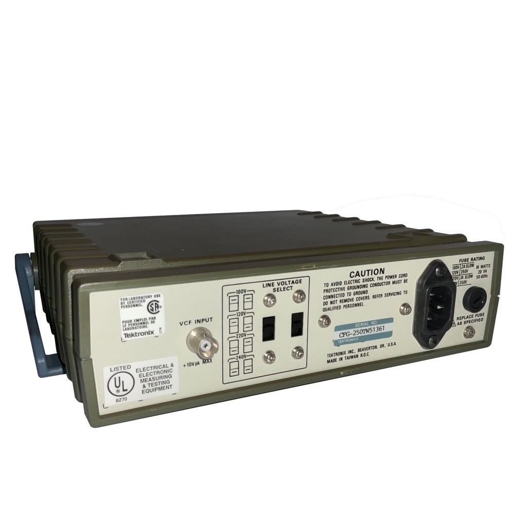 Tekronix CFG250 Function Generator (Untested) CFG-2501W51361. 10Vpk