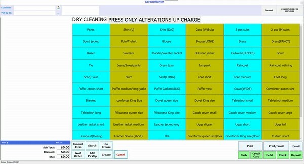 POS  - Dry Cleaner software with complete functionalities
