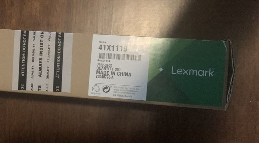 Factory Sealed Lexmark Printer Fuser Kit 41X1119