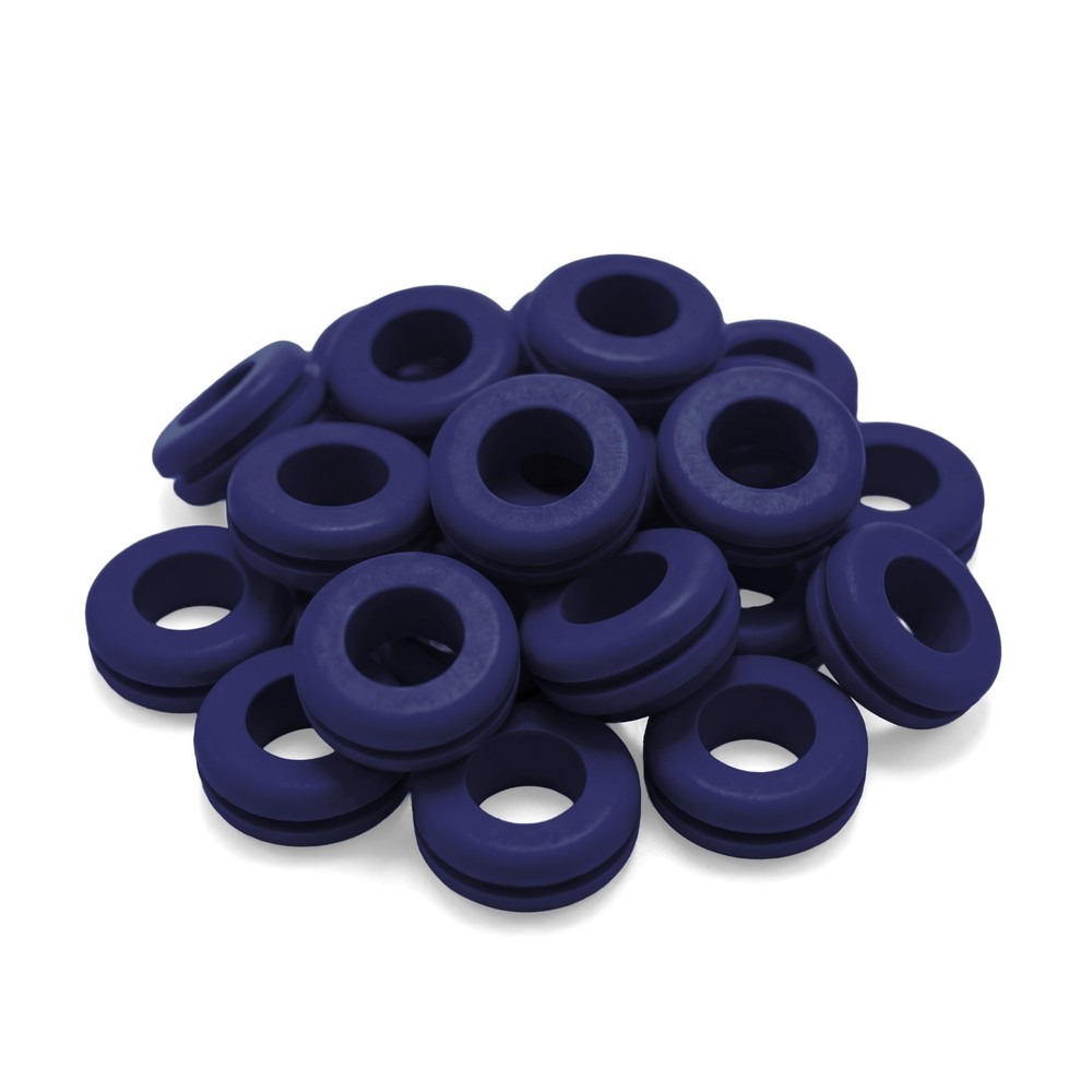 Fermentaholics Navy Blue Airlock Fermentation Replacement Grommets - 20 pack