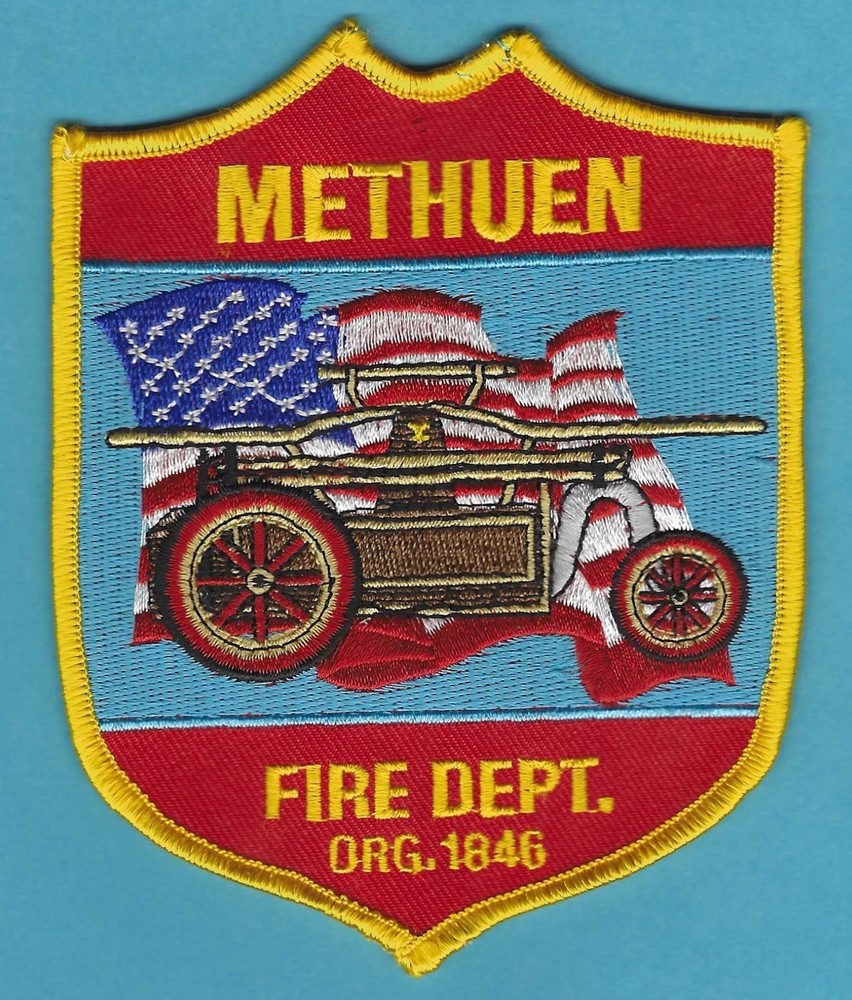 METUEN MASSACHUSETTS FIRE RESCUE PATCH