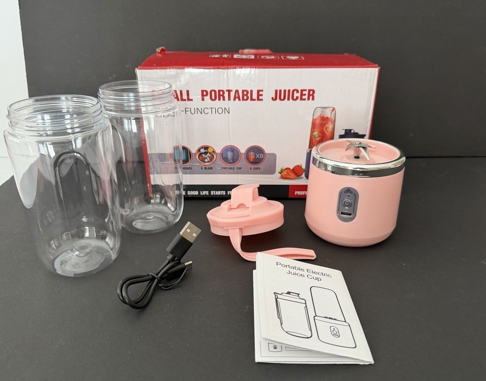 Small Portable Juicer Blender Pink