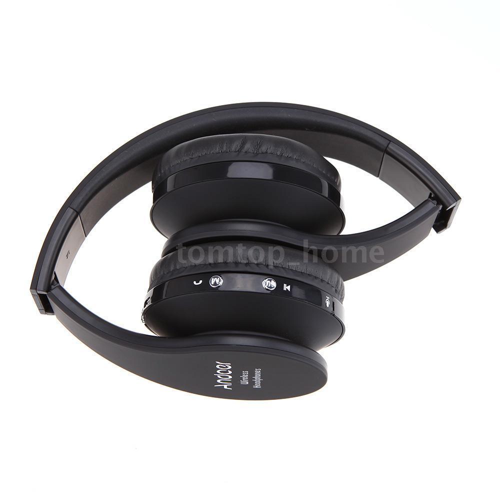 AudioBLUE-Wireless Bluetooth Foldable Headphone Headset-iPhone-Samsung-BK