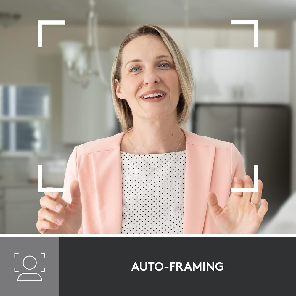 Logitech Brio 500 Full HD Webcam USB-C Cable - Off White