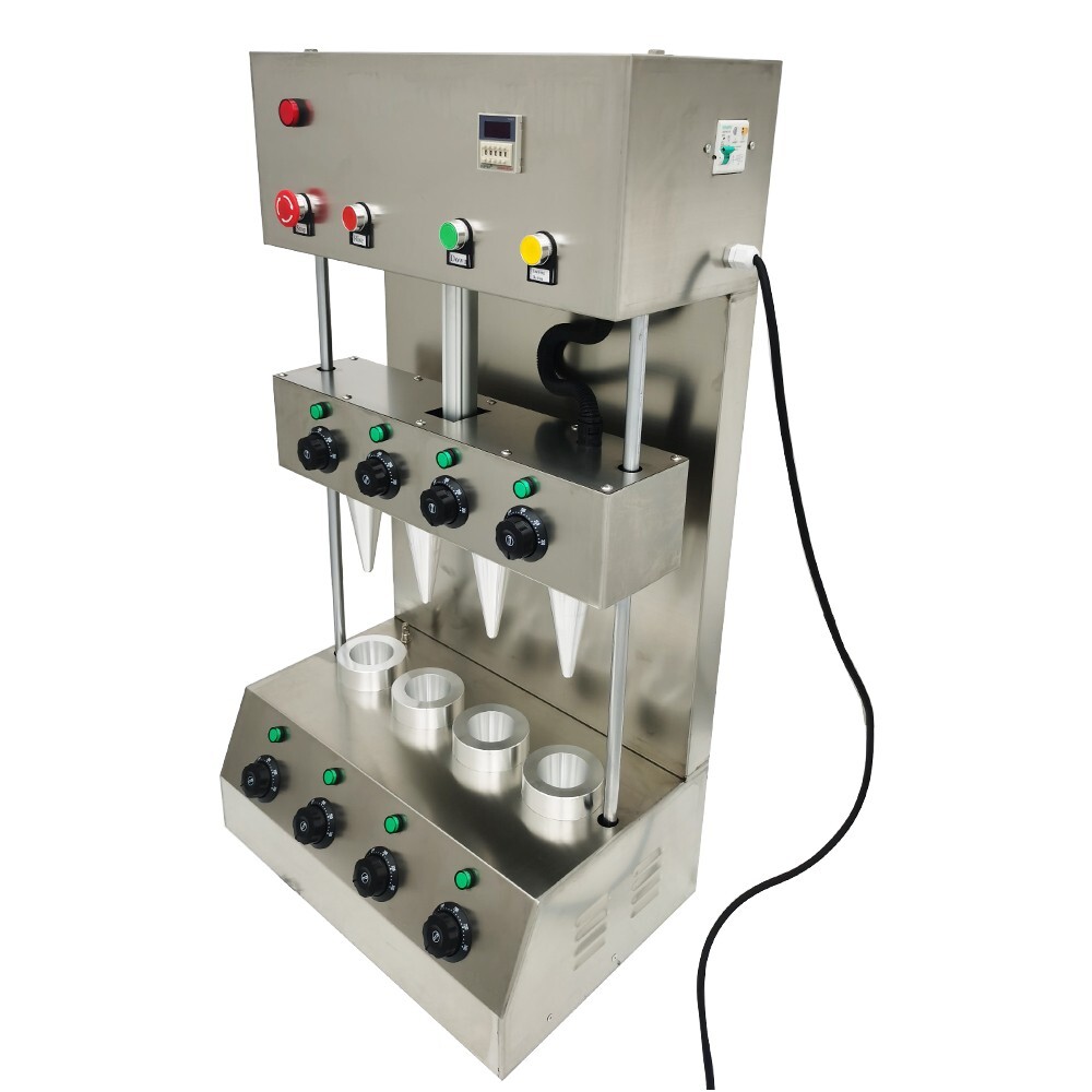 Automatic Pizza Cone Forming Machine with Pizza Oven Dough Baker Rotational 110V