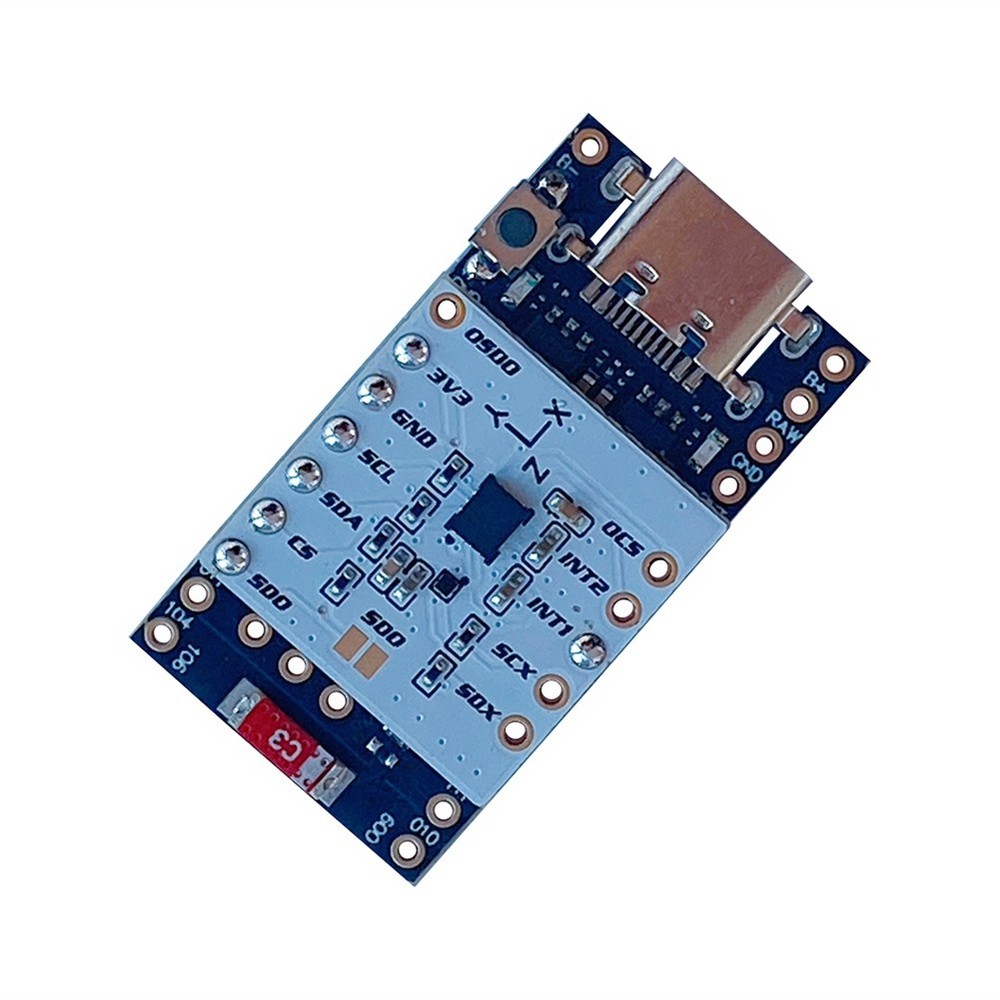 SmolSlime Module Based on NRF SlimeVR Module,ProMicro NRF52840 + (LSM6DSV +8047