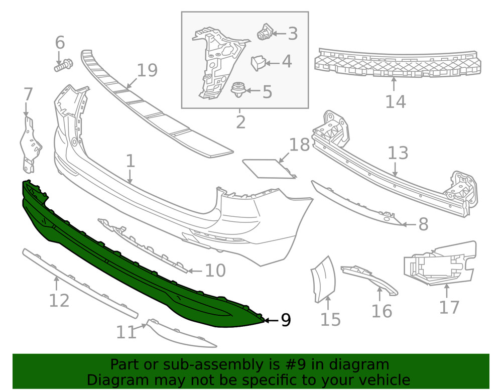 Genuine Volvo Valance Panel 40010000