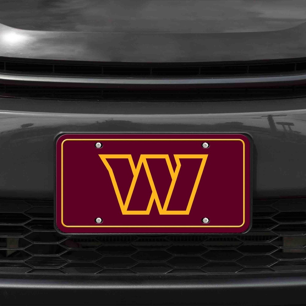 Washington Commanders Premium Metal Auto Tag License Plate, Primary Design,...