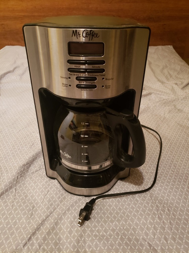 Mr. Coffee 12-Cup Programmable Coffeemaker,  BVMC-EHXSS, Rapid Brew, Black