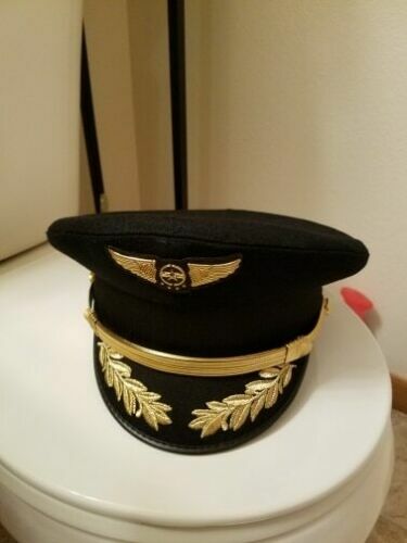 Custom Upscale Pilot Cap Uniform Hat Airline Captain Hat Military Hat