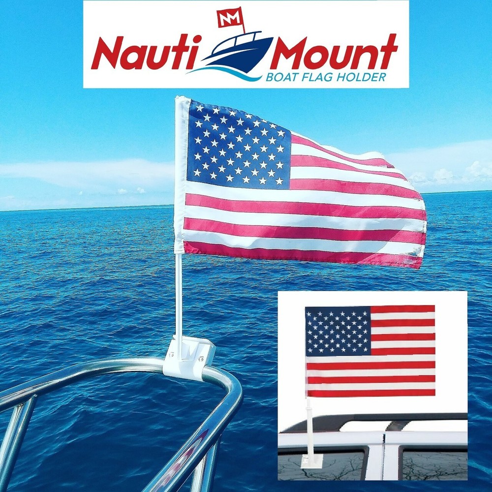 Boat Flag (White 2 - Pack) - Nauti Mount
