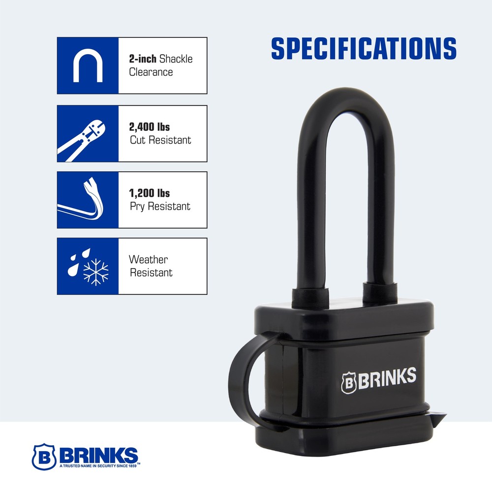 Brink's Weather Resistant 40mm Laminated Steel Padlock