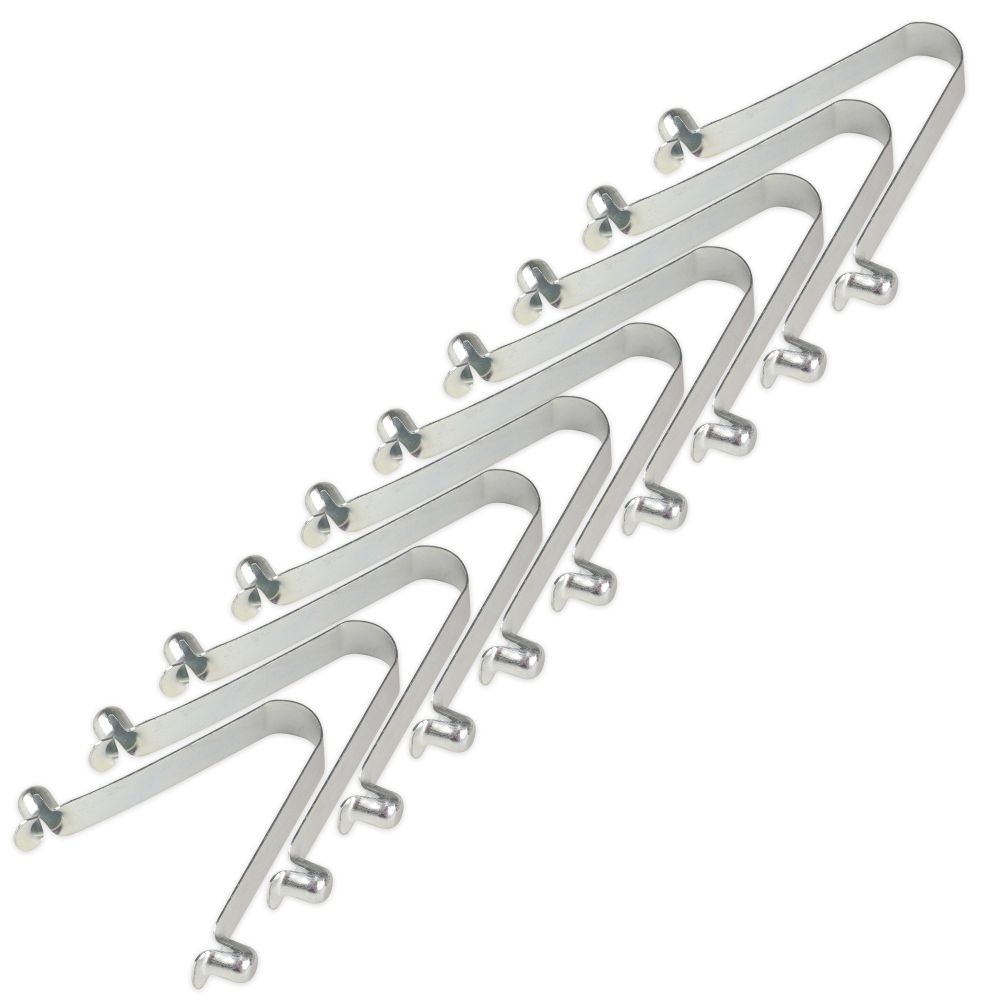 Concrete Button Handle Replacement Double Button Clips (10 Pack)