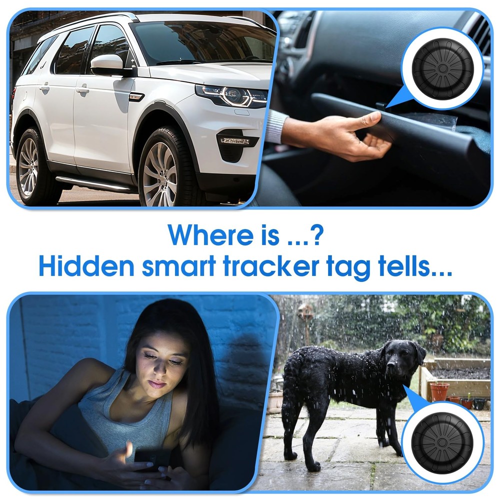 Mini GPS Tracker for Vehicles (Universally for Android & iOS), Hidden Car Loc...