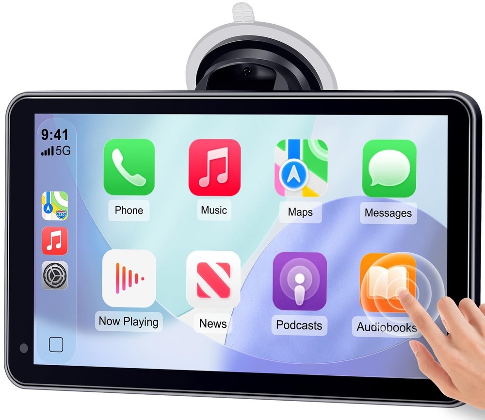 Carplay for Apple Portable Car Screen: Easy Setup 7 Inch Android Auto - Wirel...