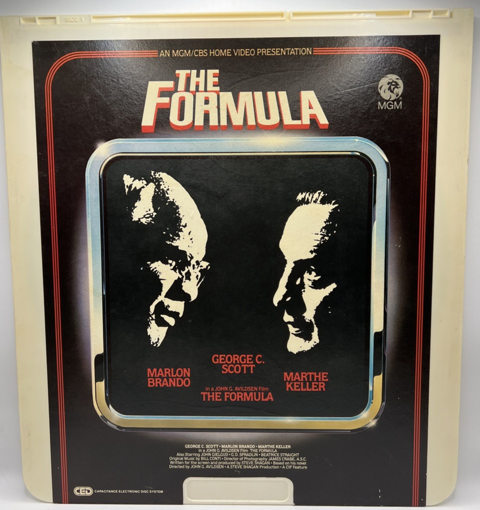 The Formula CED RCA SelectaVision VideoDisc