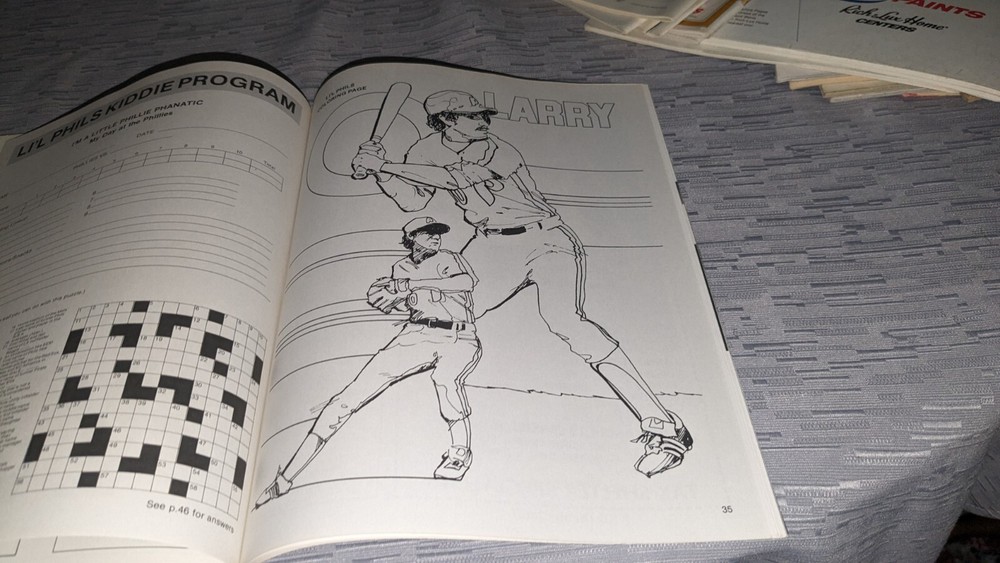 1978 Philadelphia Phillies Chicago Cubs Baseball Program Mike Schmidt