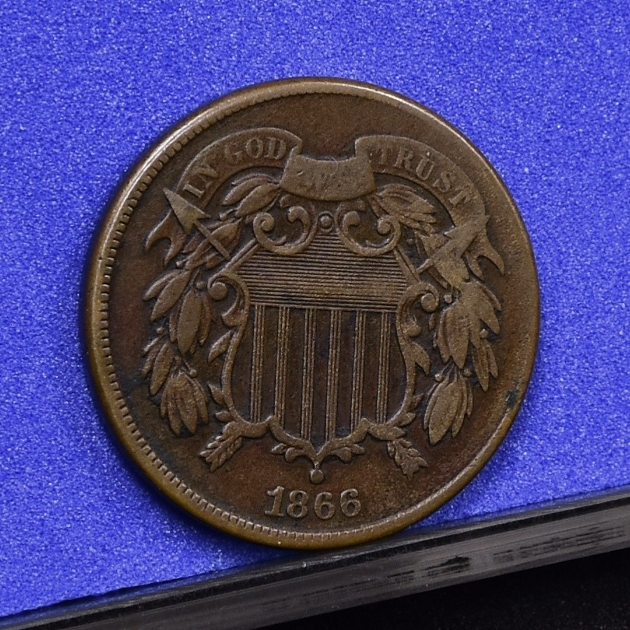 1866 Two Cent Piece - Fine (#58846-L)
