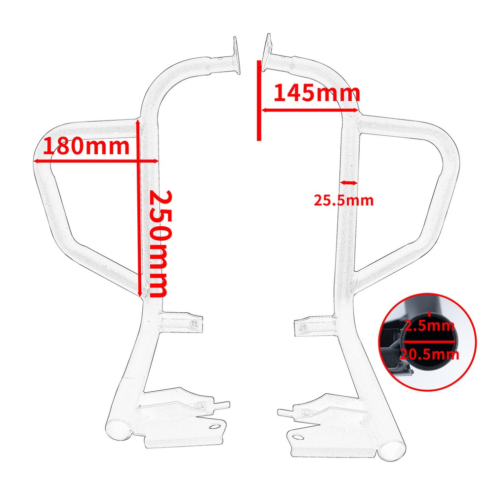 Highway Crash Bars Falling Frame Engine Guards For Honda Trail Hunter Cub CT 125