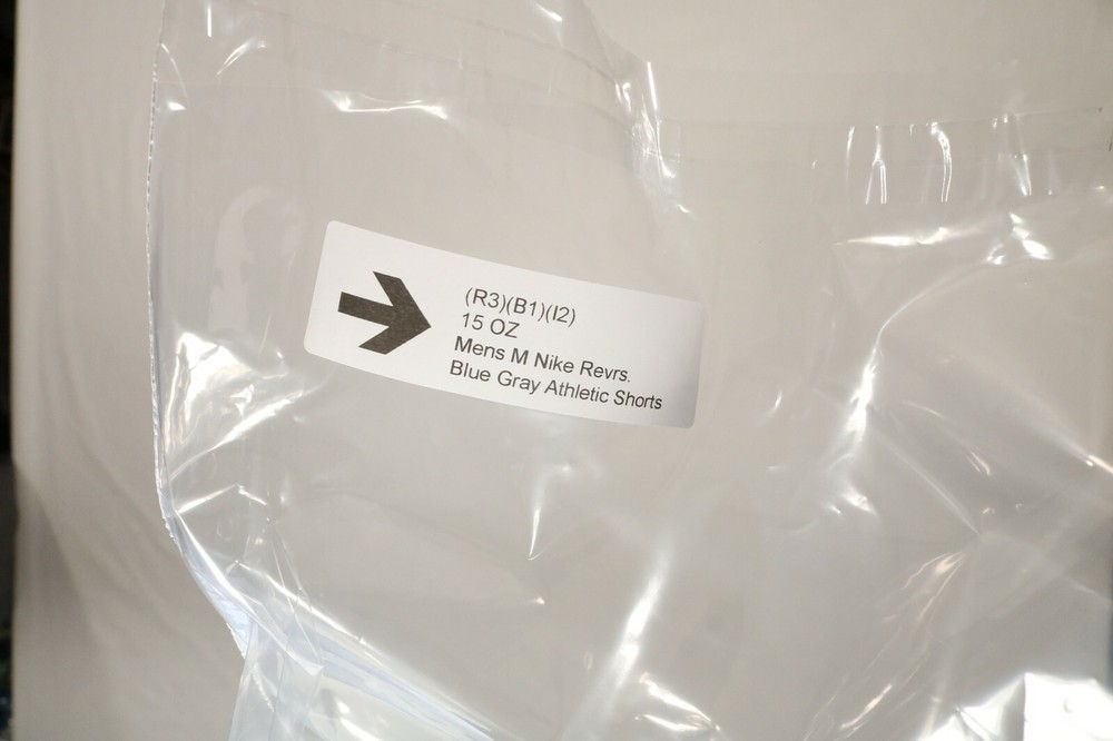 Mens NIKE Blue Gray Reversible Athletic Shorts Medium M EUC