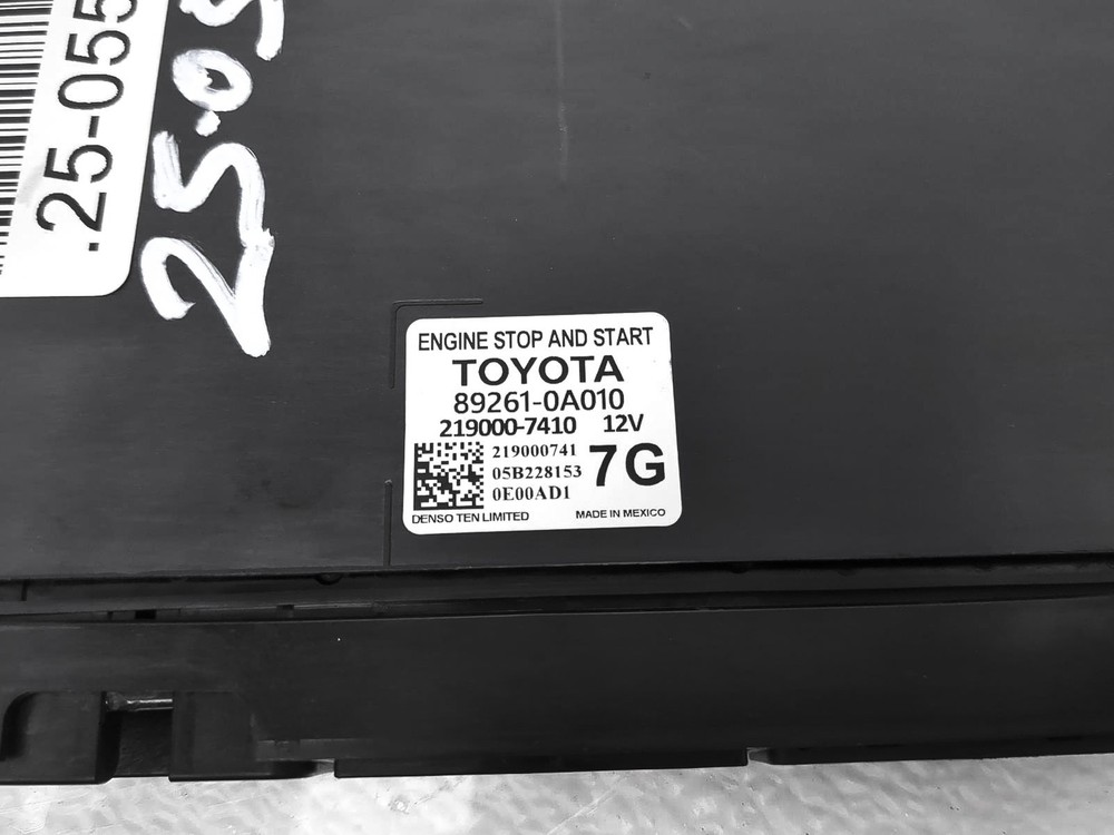 2022 Toyota Corolla Cross Engine Start / Stop Computer Module 89261-0A010