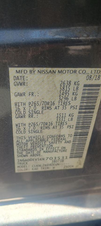 Transfer Case 6 Cylinder Automatic Fits 05-19 FRONTIER 2458997