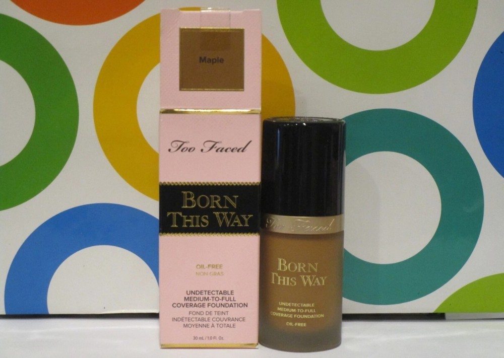 TOO FACED ~ BORN THIS WAY UNDETECTABLE COVERAGE FOUNDATION ~ MAPLE ~ 1.0 OZ