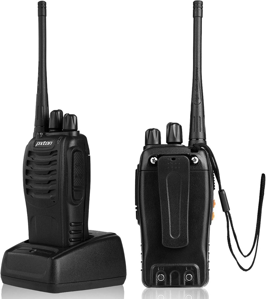 Durable Rechargeable Walkie Talkies with Flashlight - Long Range Communication