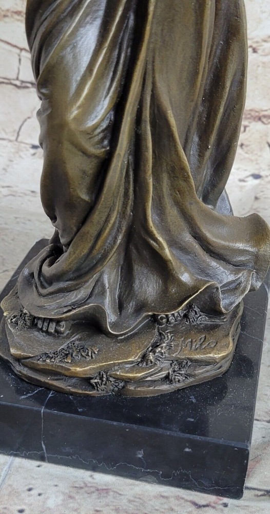 Bronze Sculpture Signed Original Unique Museum Quality Artwork Marble Base Gift
